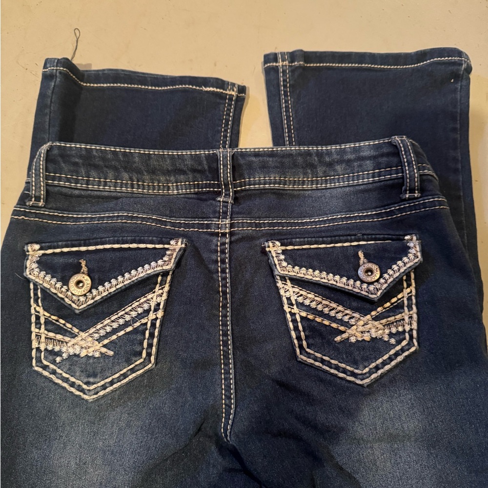 Blue Jeans with White Stitching